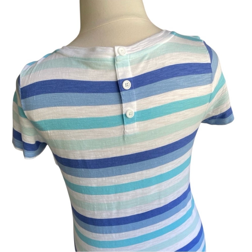 Talbots Cotton Blend Button Back Tee - image 3